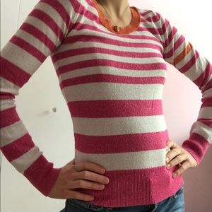 ⭐️3/$15⭐️ Vintage Arizona Jean Co Metallic Striped Longsleeve Sweater
